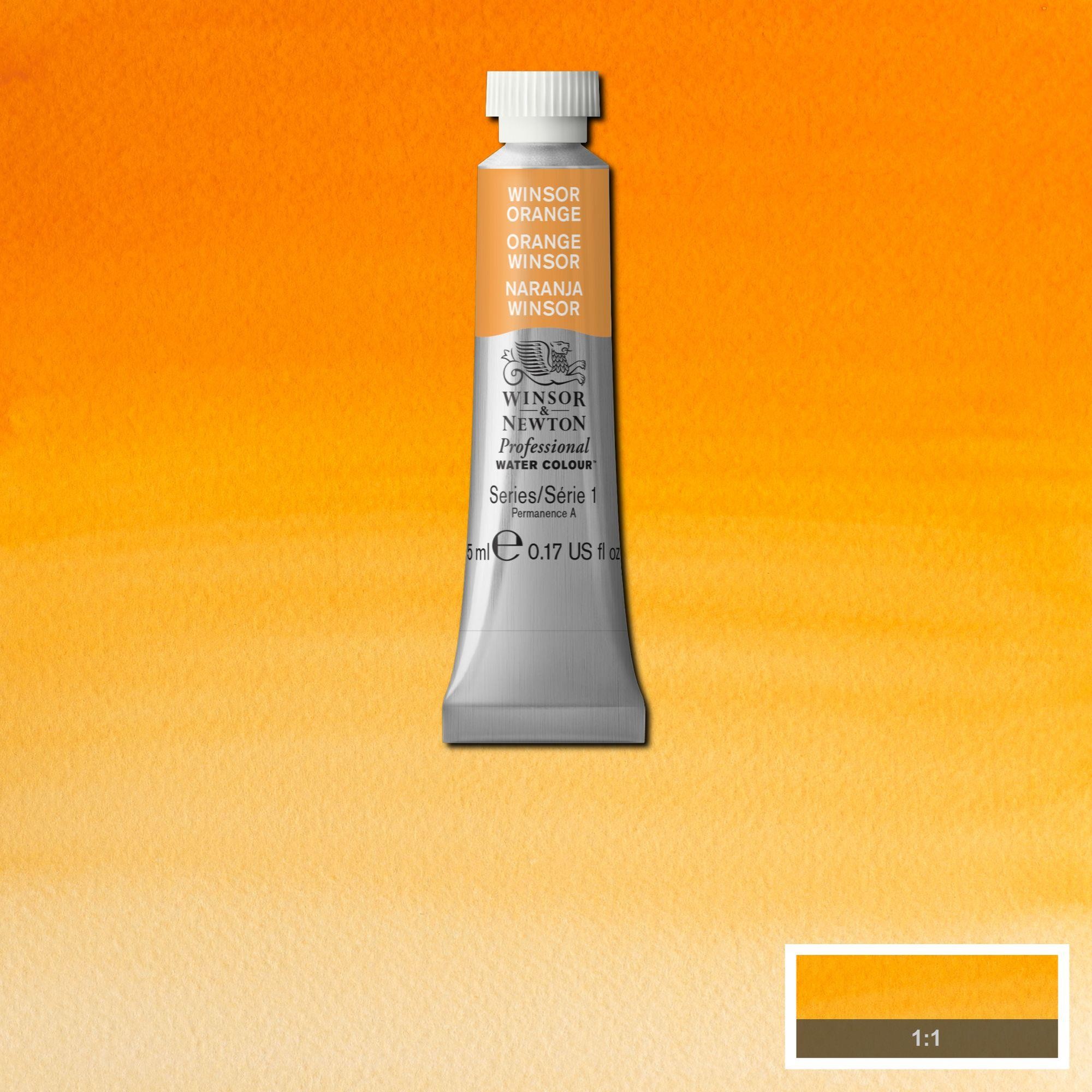 Acuarela wn professional tubo naranja winsor