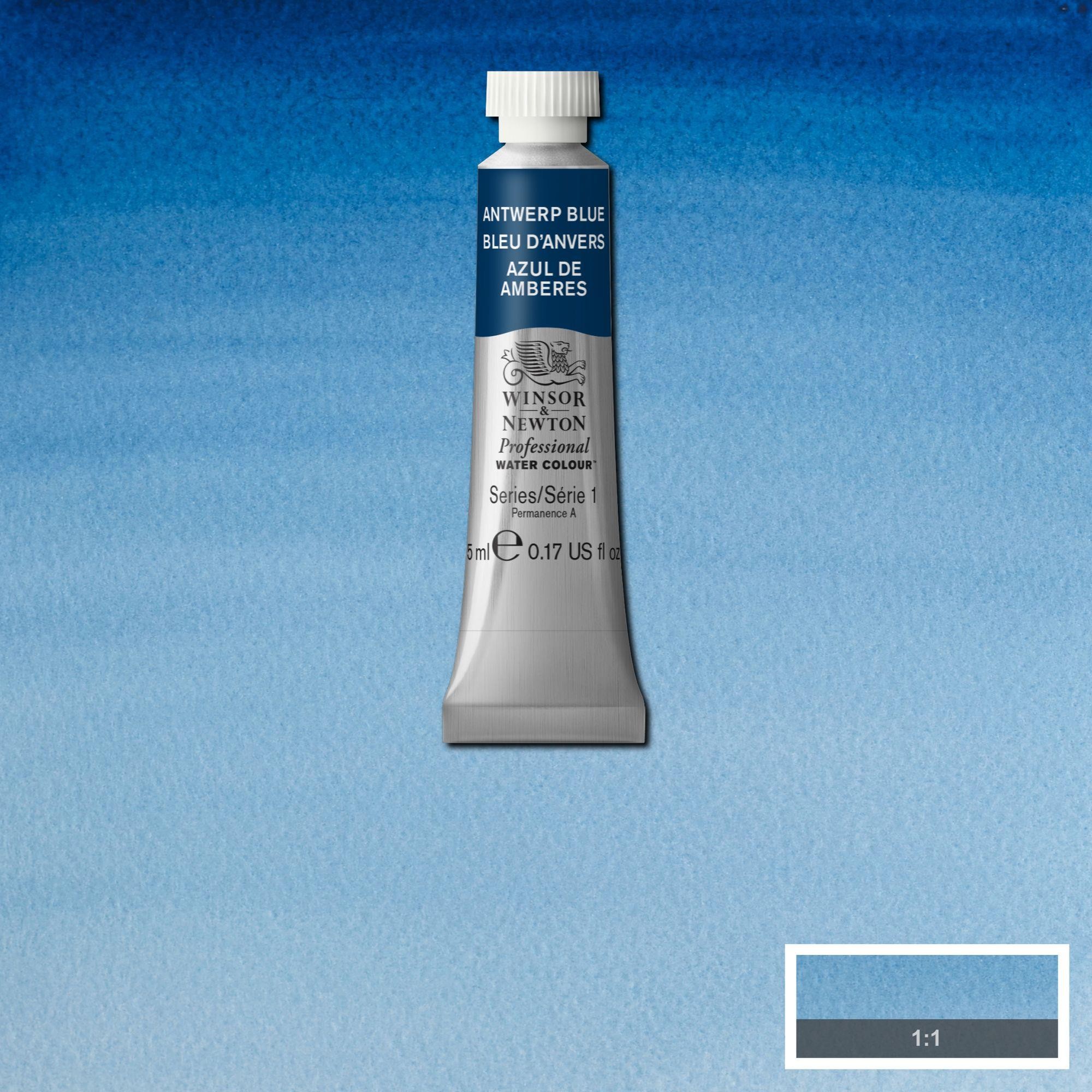 Acuarela wn professional tubo azul de amberes