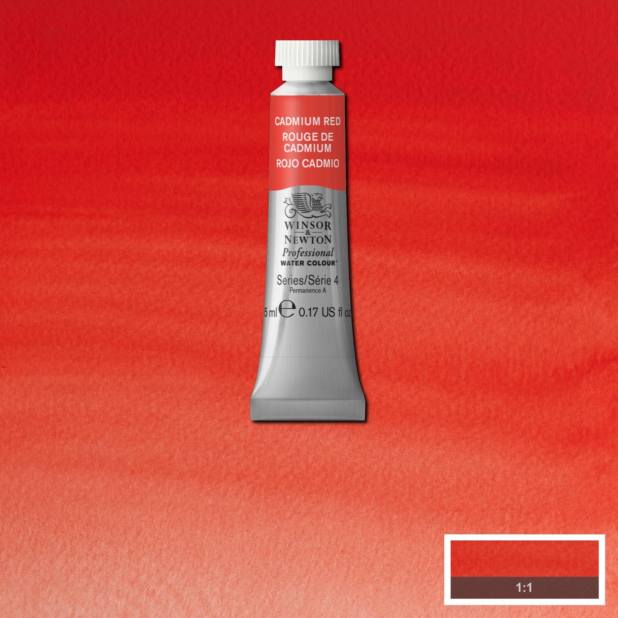 Acuarela wn professional tubo rojo cadmio