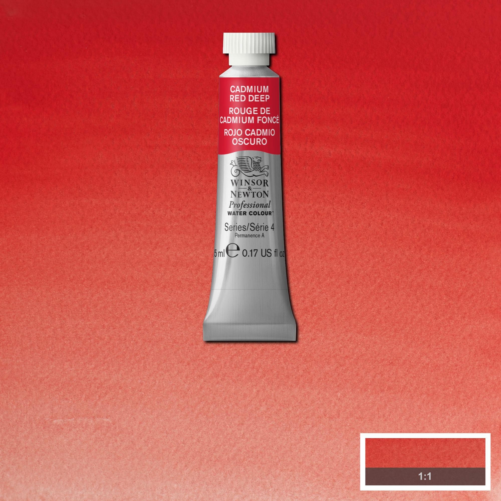 Acuarela wn professional tubo rojo cadmio oscuro