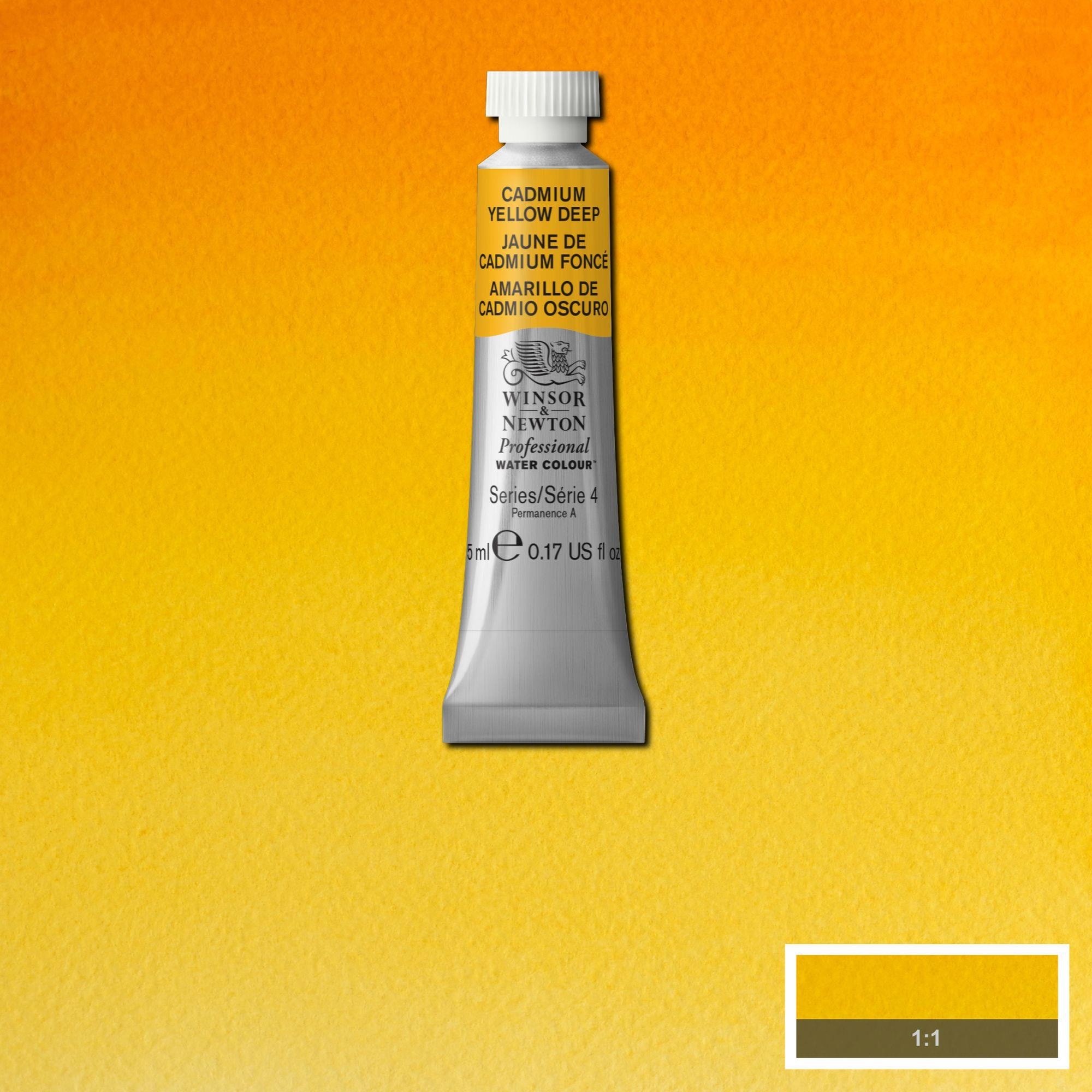 Acuarela wn professional tubo amarillo de cadmio oscuro