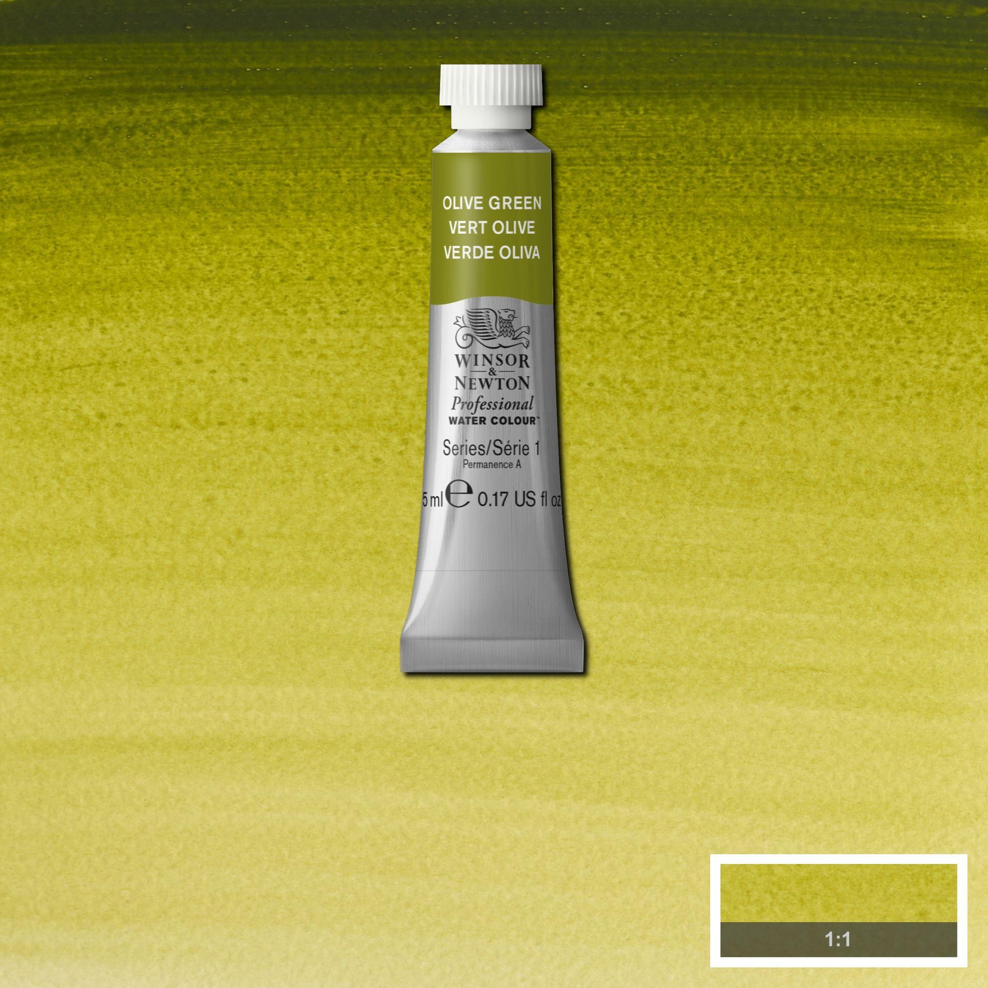 Acuarela wn professional tubo verde oliva