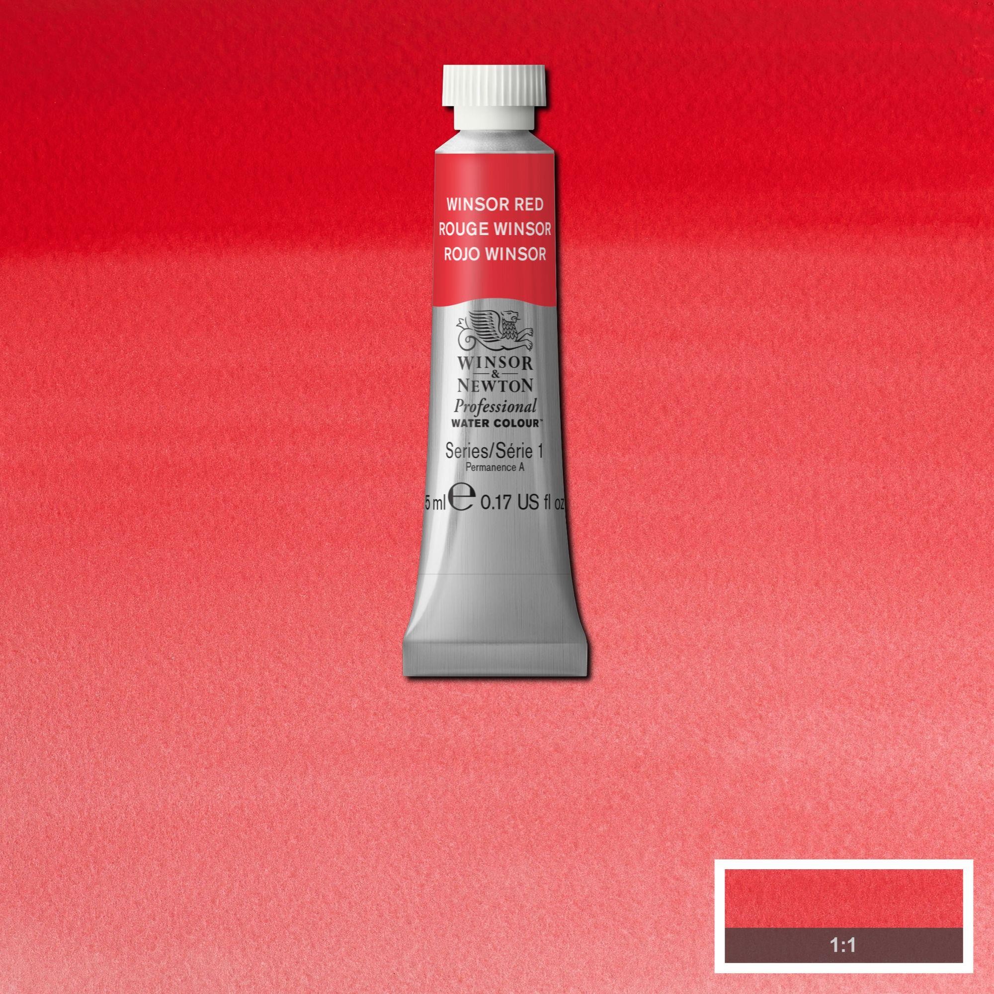Acuarela wn professional tubo rojo winsor