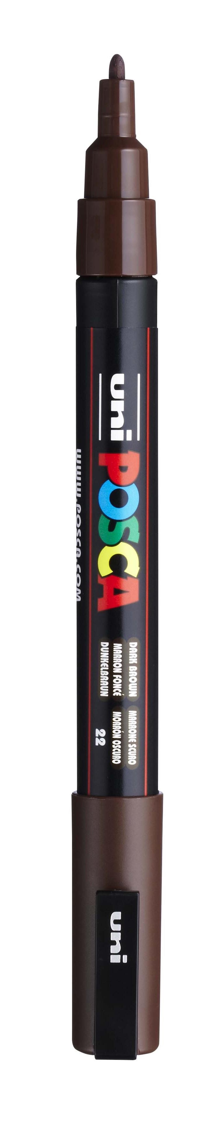 Rotulador posca pc3m marron oscuro n22