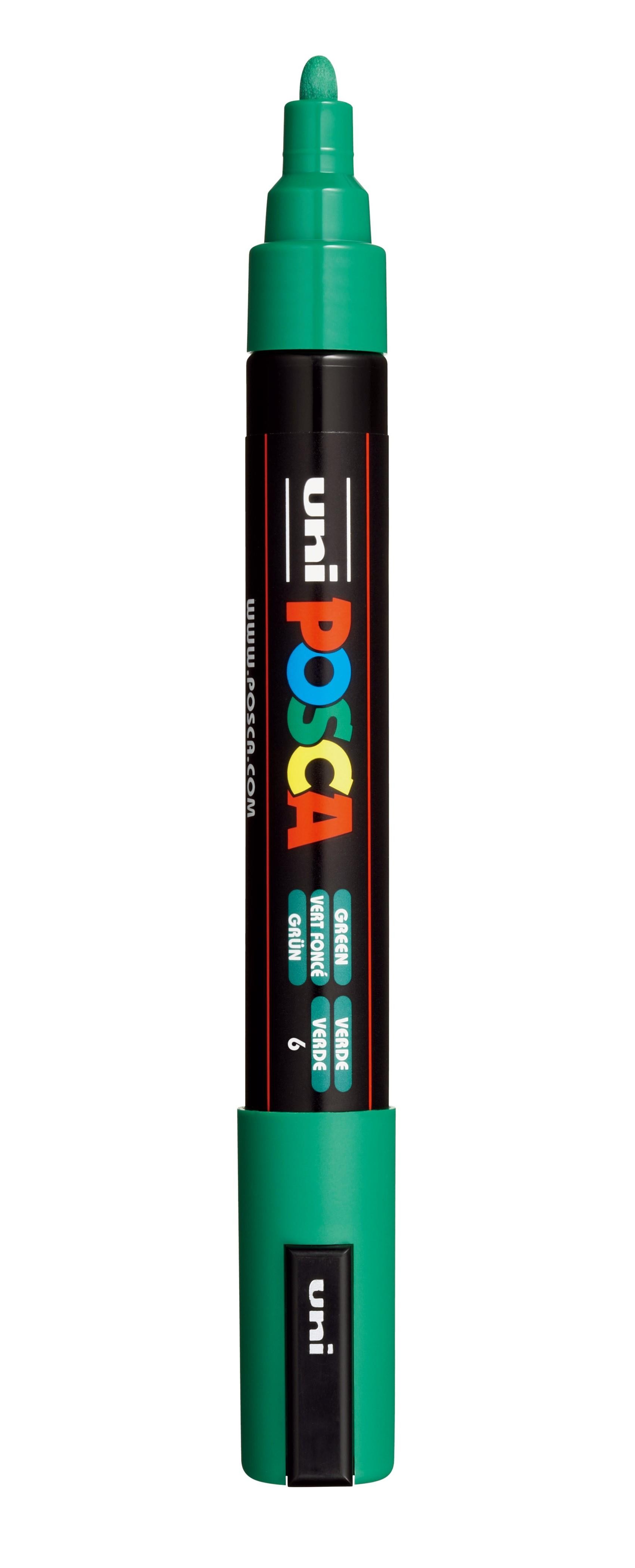 Rotulador posca pc5m verde n6
