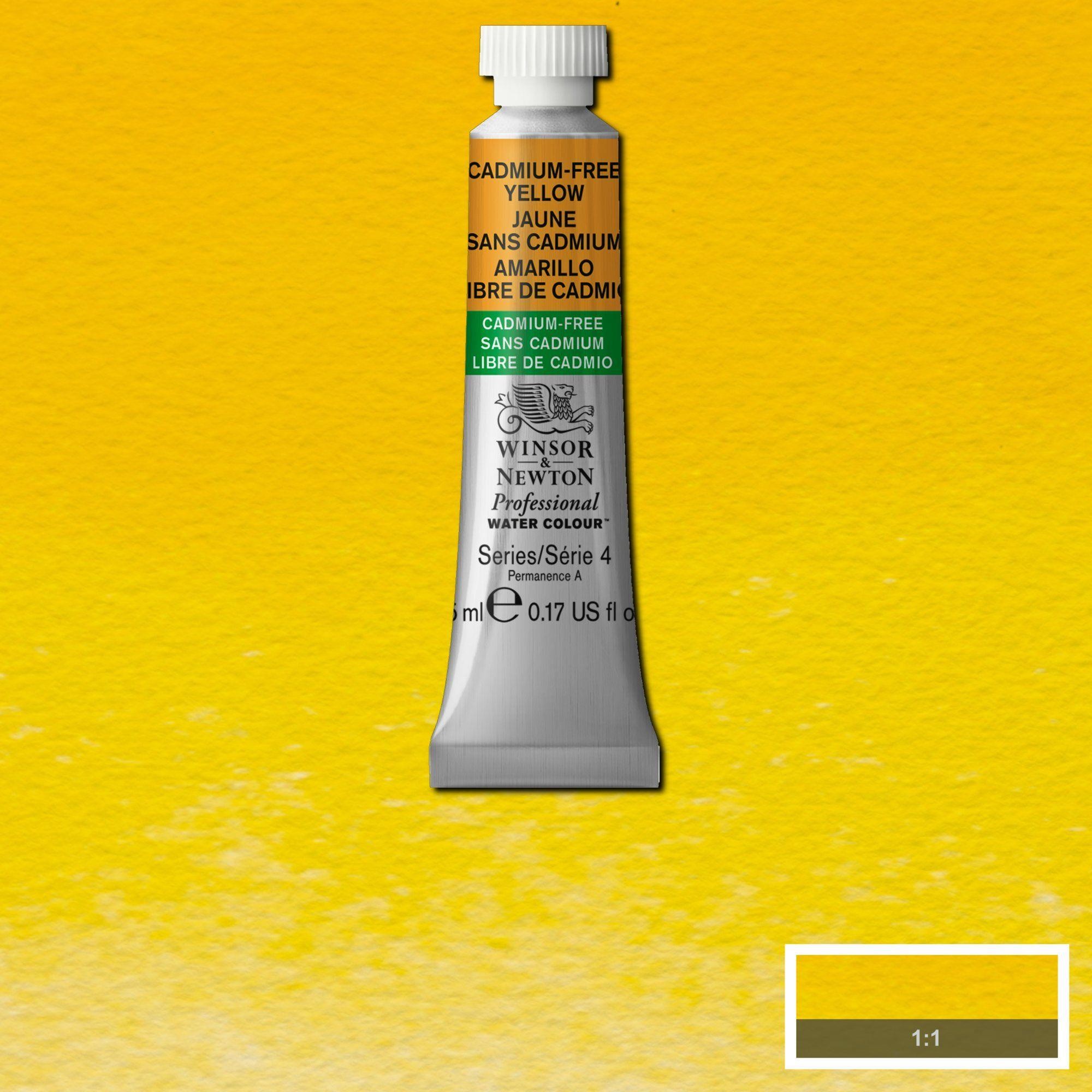 Acuarela wn professional tubo amarillo libre de cadmio