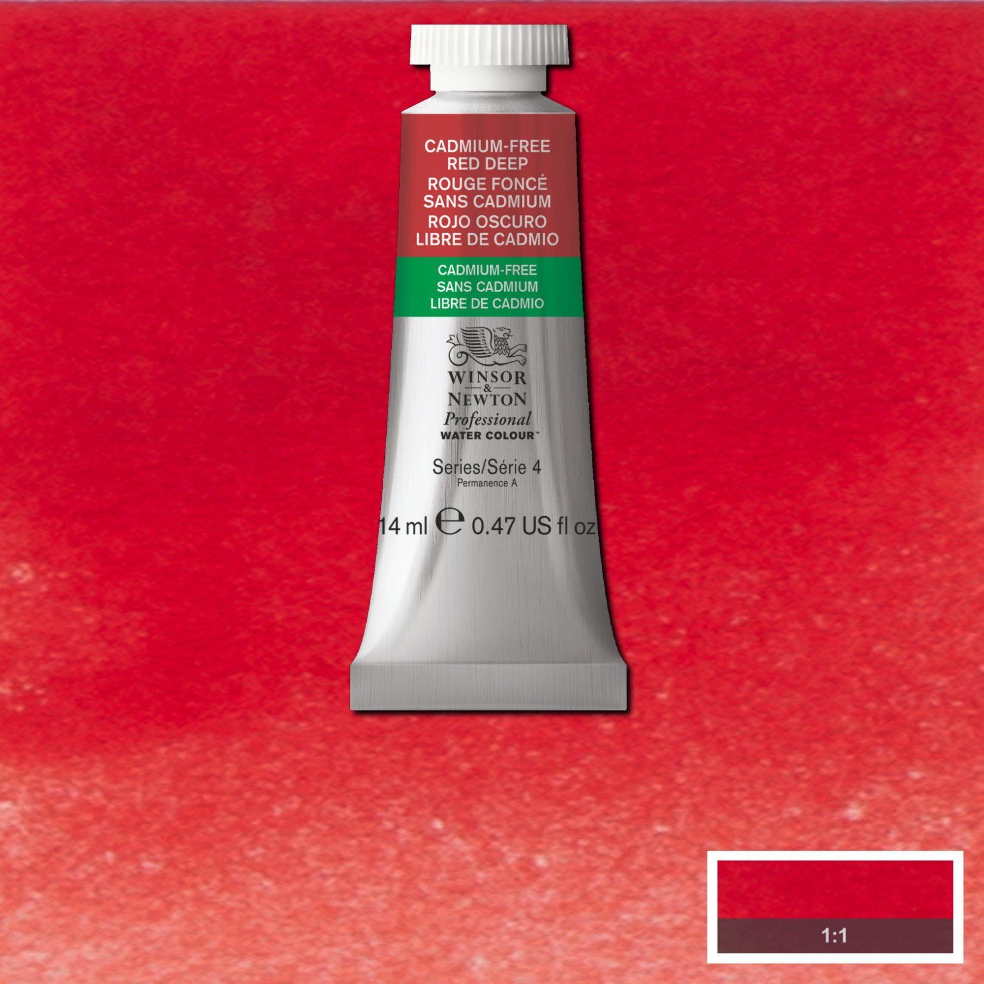 Acuarela wn professional tubo rojo oscuro libre de cadmio
