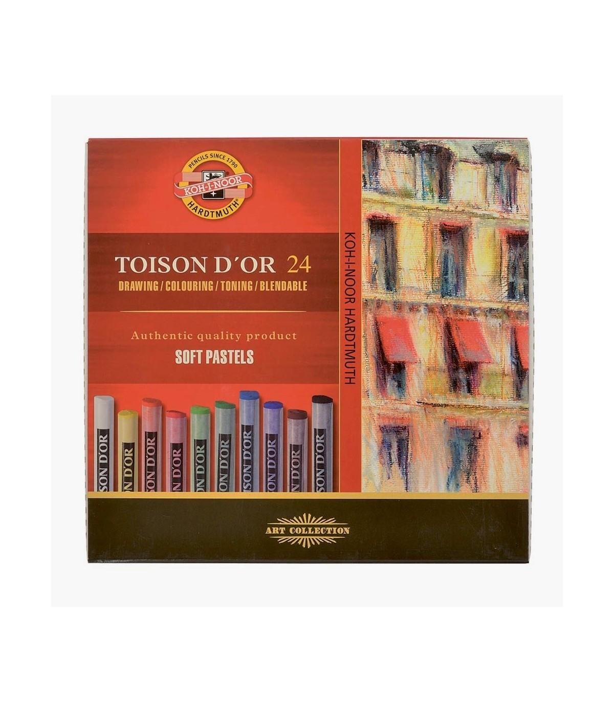 Caja ceras koh-i-noor redondos pastel 24 unidades