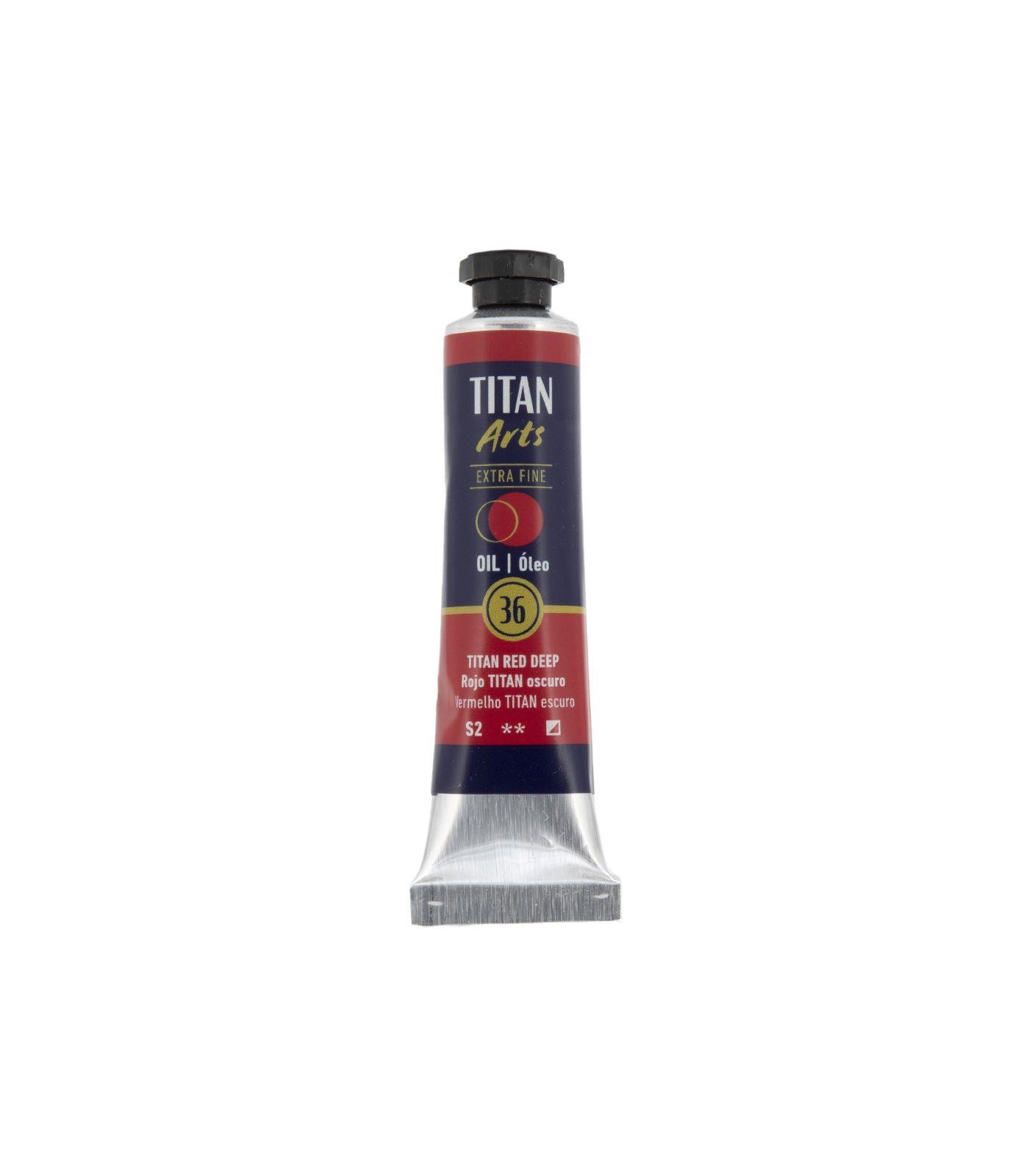 Oleo titan rojo oscuro n36