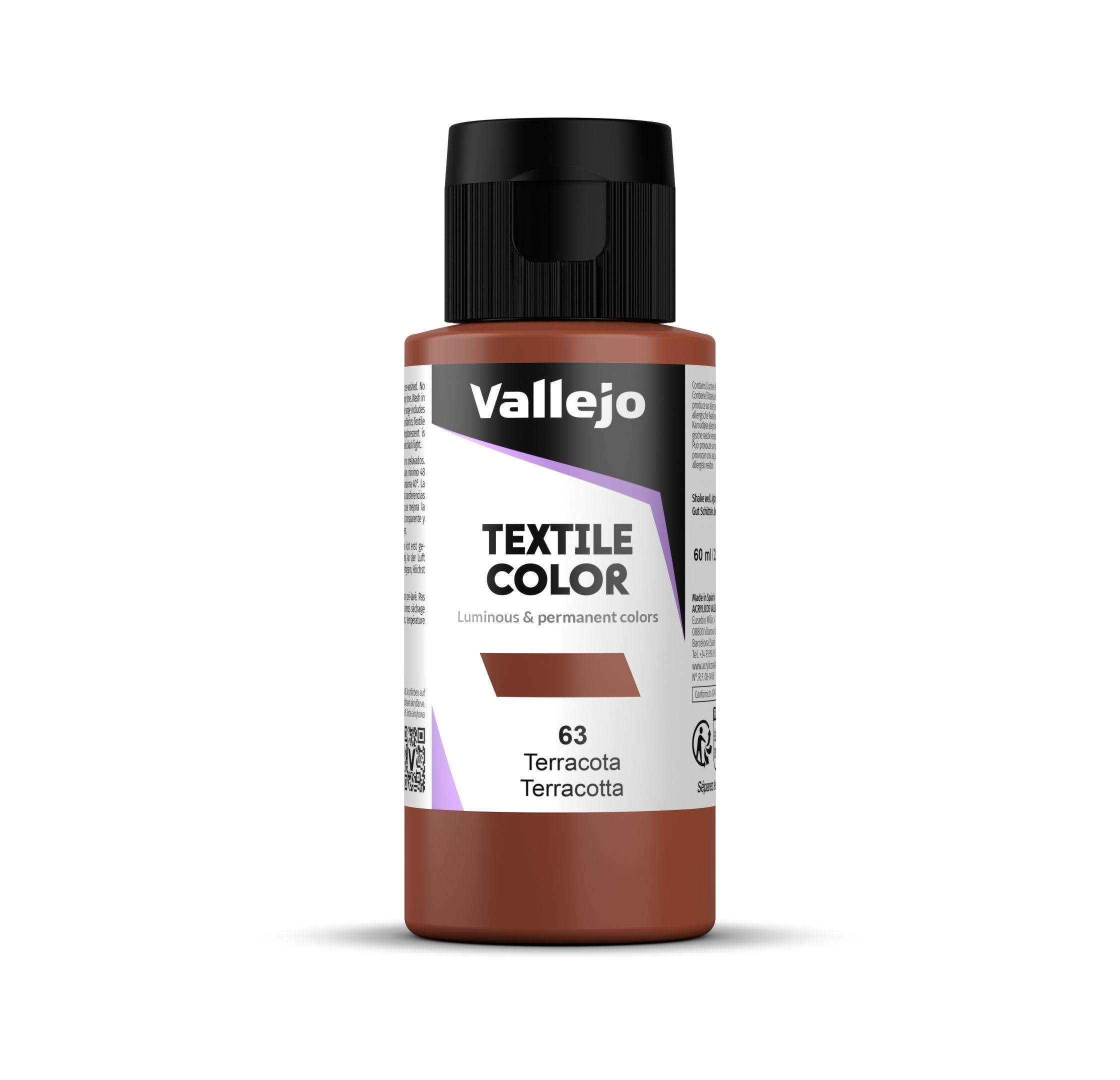 Pintura textil vallejo 60 ml terracota n63