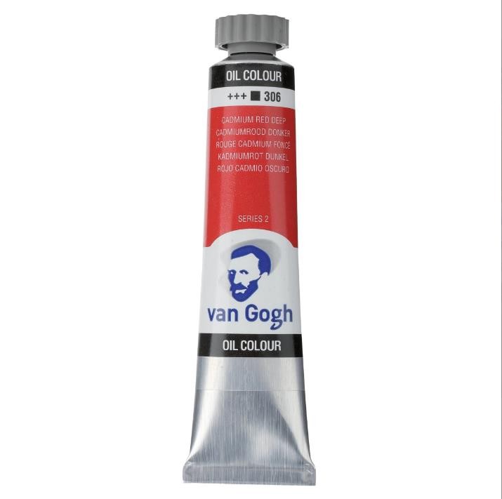 Oleo van gogh rojo cadmio oscuro  n306