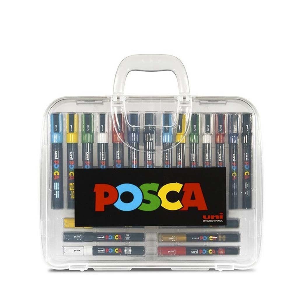 Maletin posca rotuladores 20 unidades