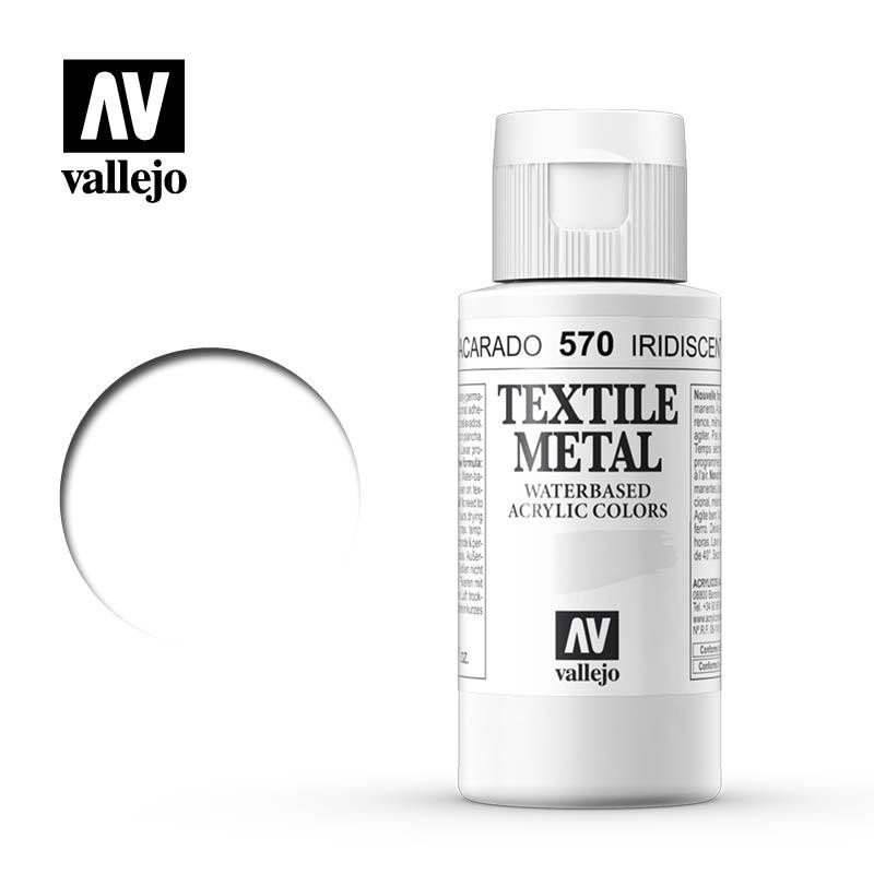 Pintura textil vallejo 60 ml metalico nacarado n70