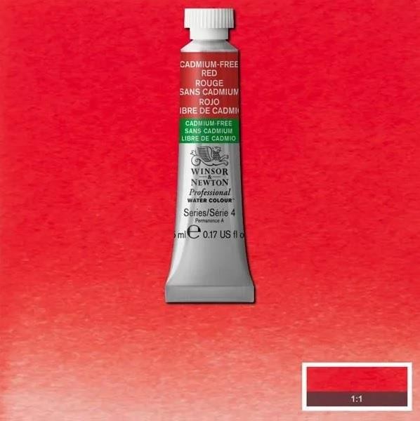 Acuarela wn professional tubo rojo libre de cadmio