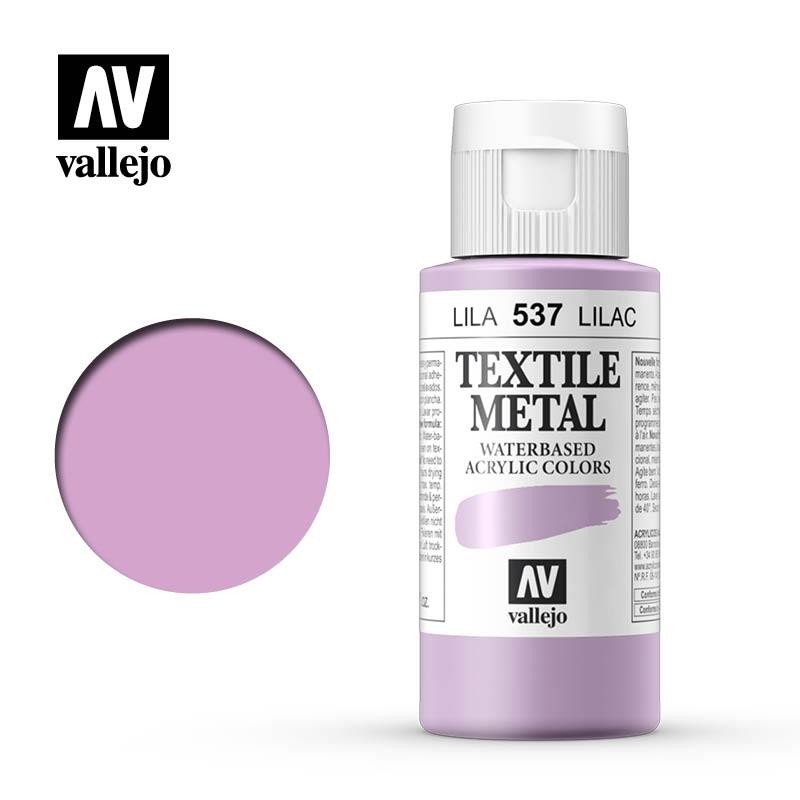 Pintura textil vallejo 60 ml metalico lila n537