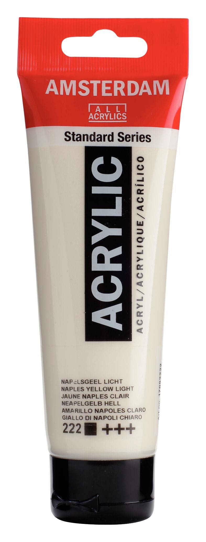 Acrilico amsterdam amarillo napoles claro n222