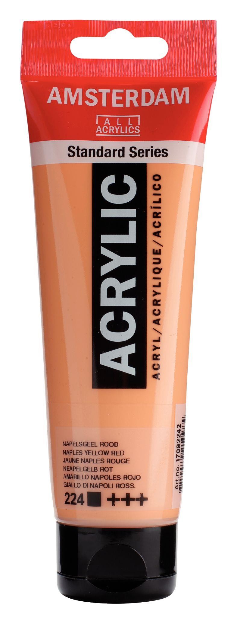 Acrilico amsterdam amarillo napoles rojo n 224