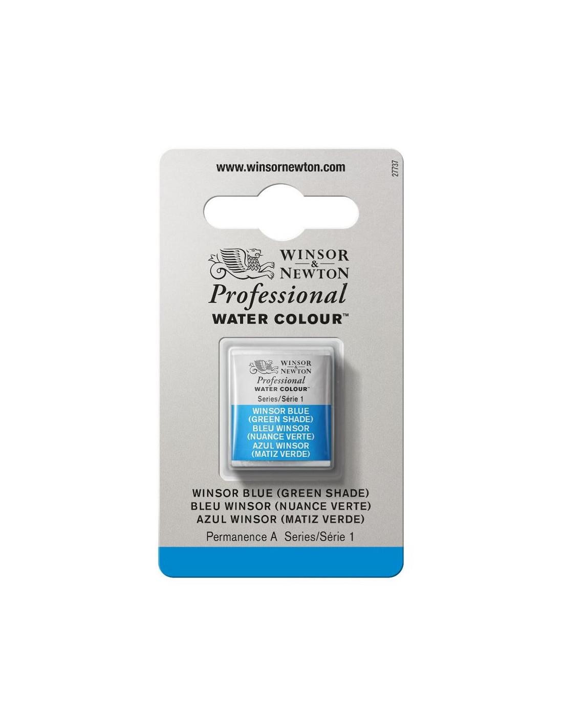 Acuarela wn professional 1-2 godet azul winsor matiz verde