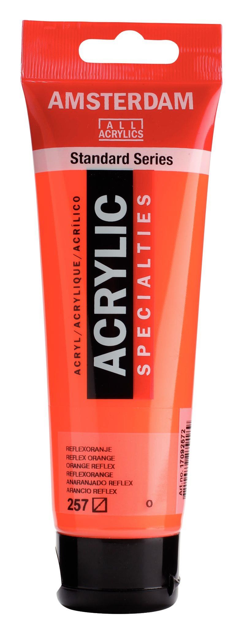 Acrilico amsterdam anaranjado reflex n257