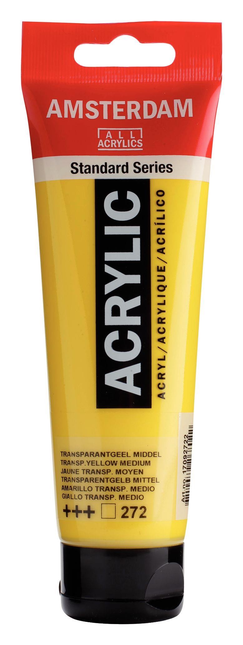 Acrilico amsterdam amarillo transparente medio n272
