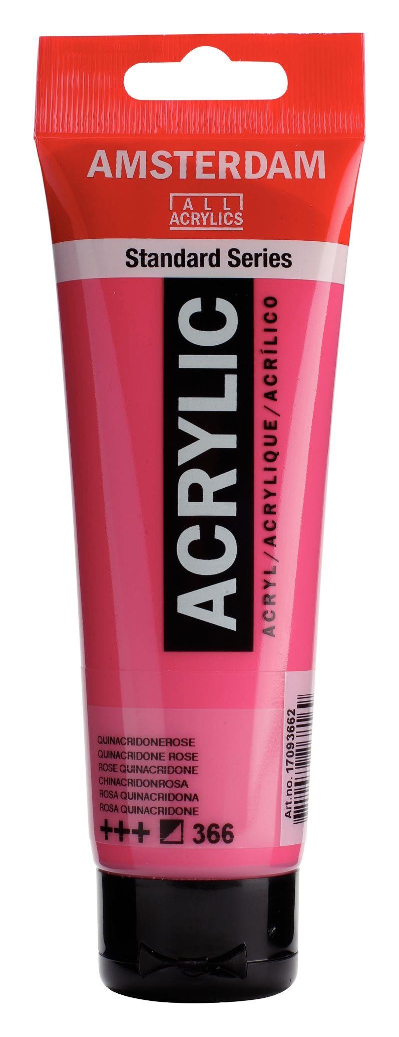 Acrilico amsterdam rosa quinacridona n366