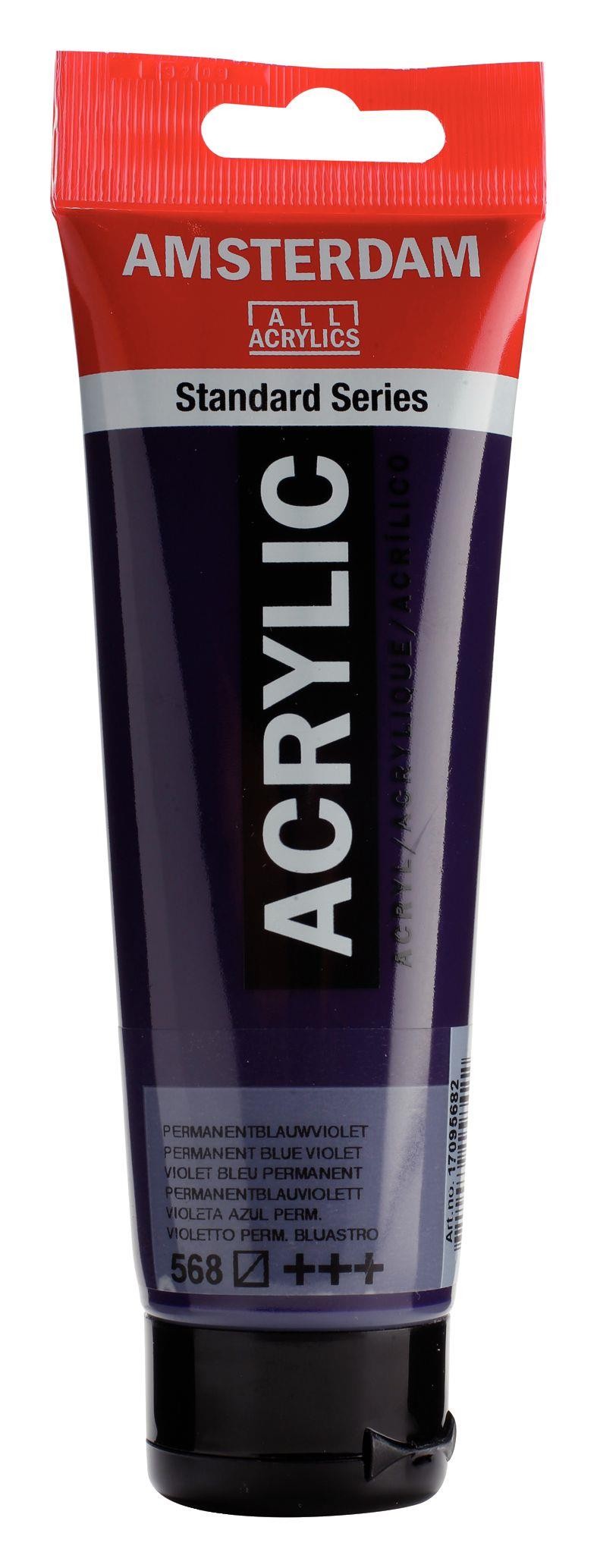Acrilico amsterdam violeta azul permanente n568