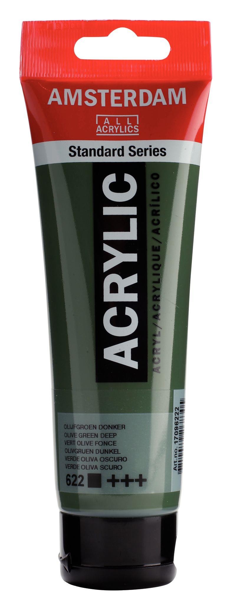 Acrilico amsterdam verde oliva oscuro n622