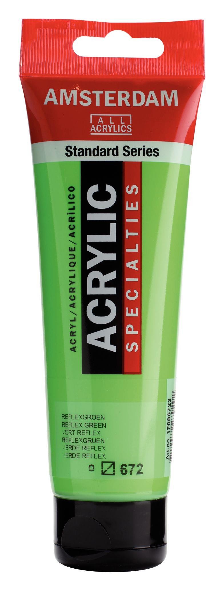 Acrilico amsterdam verde reflex n672
