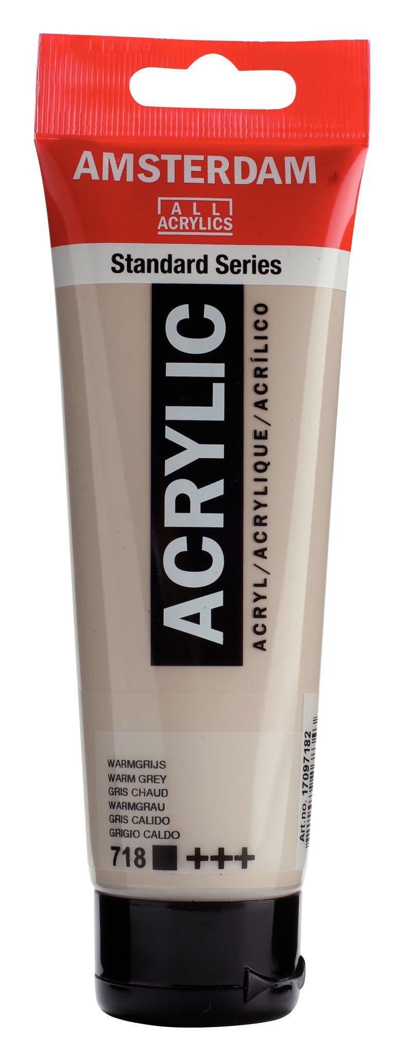 Acrilico amsterdam gris calido n718