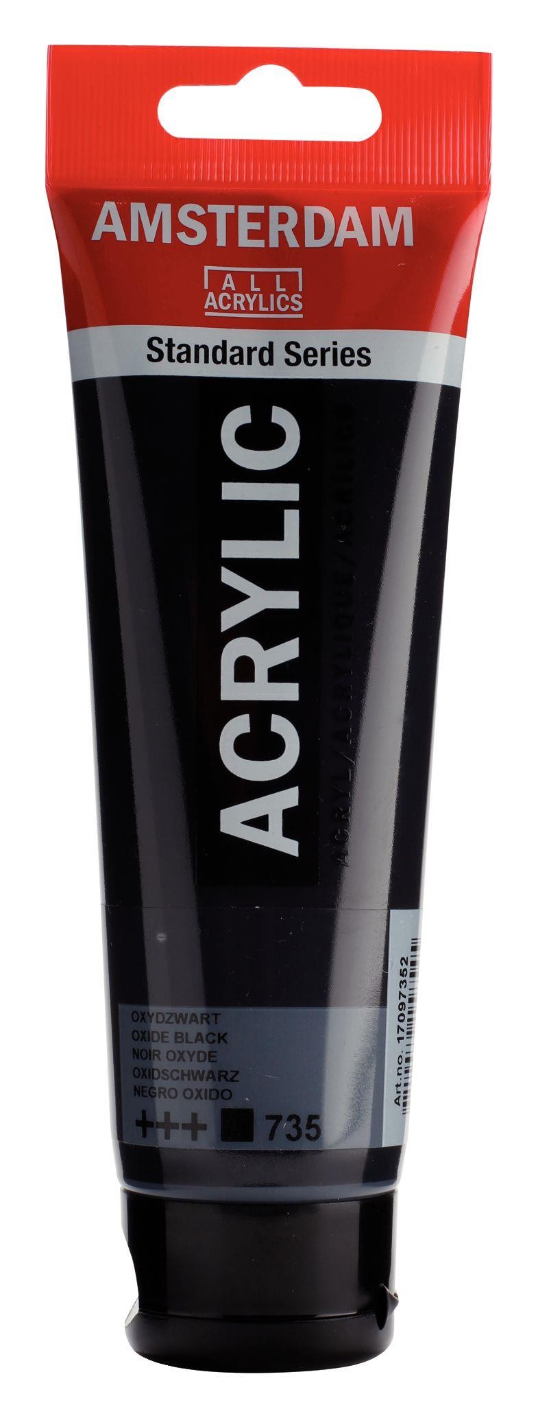 Acrilico amsterdam negro oxido n735