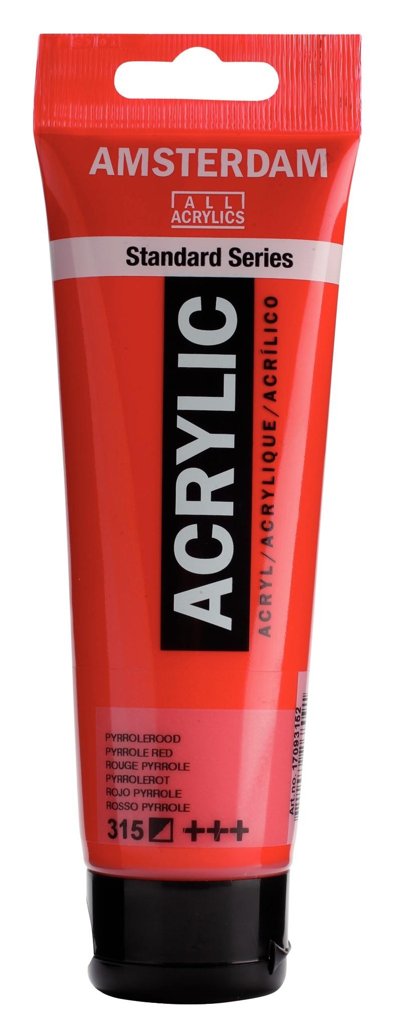 Acrilico amsterdam rojo pyrrole n315