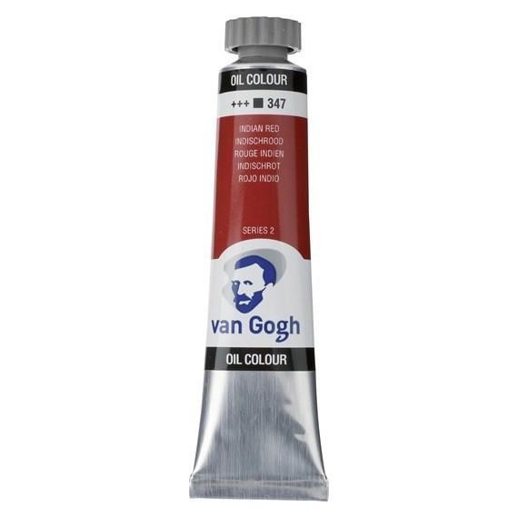 Oleo van gogh rojo indio n347