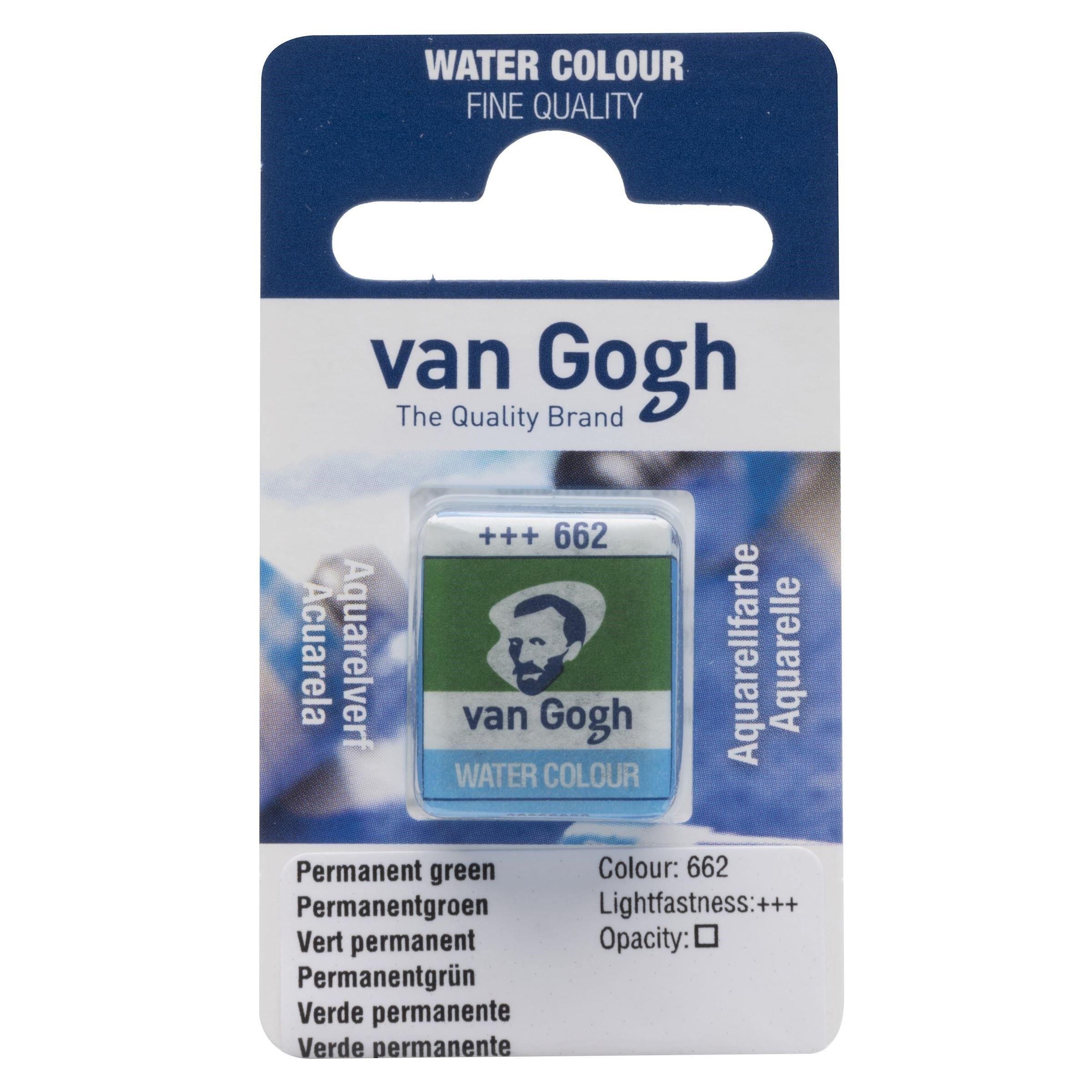 Acuarela van gogh 1-2 godet verde permanente n662