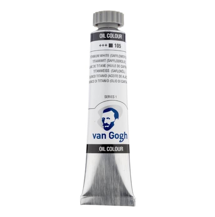 Oleo van gogh blanco titanio  n105