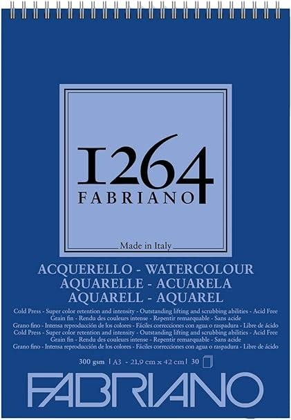 Bloc fabriano acuarela a3 300 gr