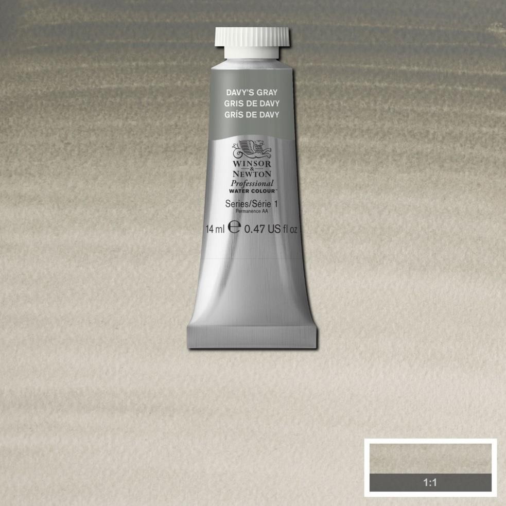 Acuarela wn professional tubo gris de davy