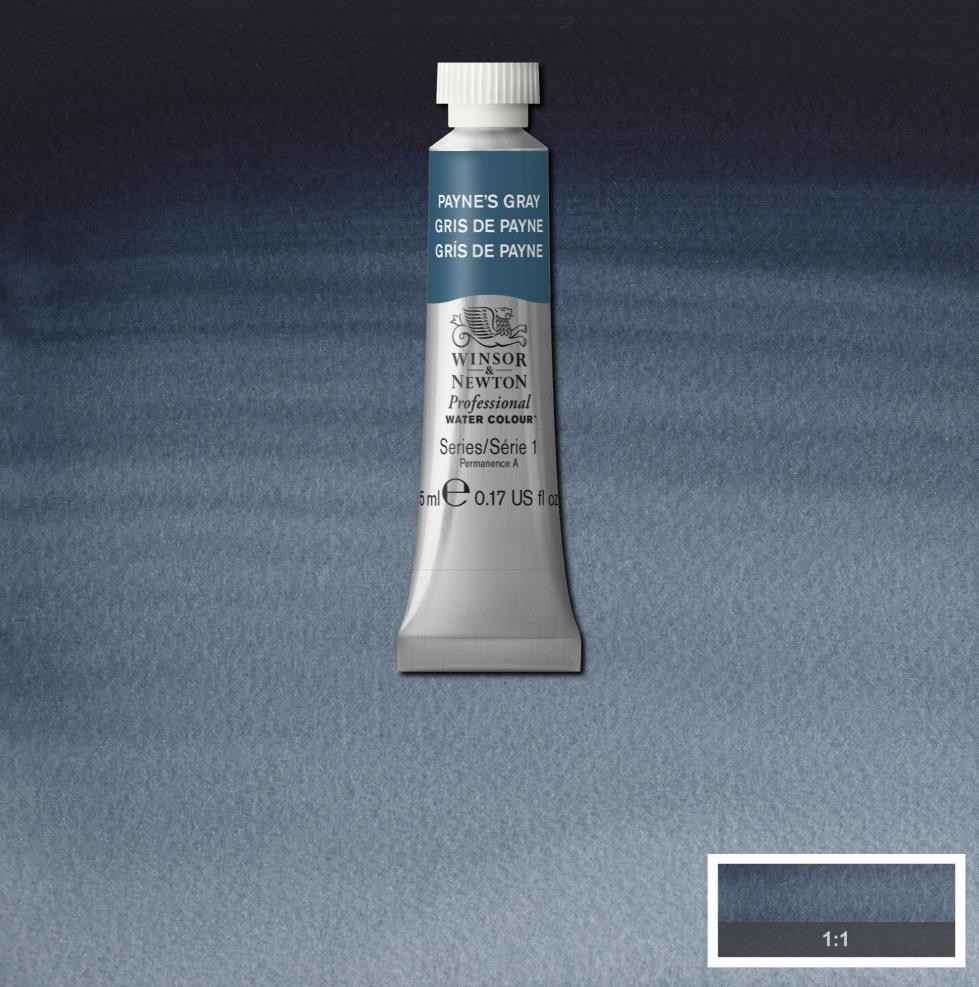 Acuarela wn professional tubo gris de payne