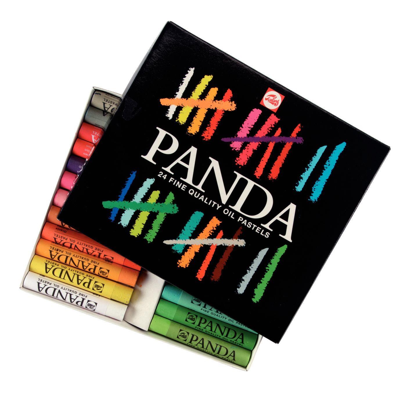 Pastel panda carton 24 colores