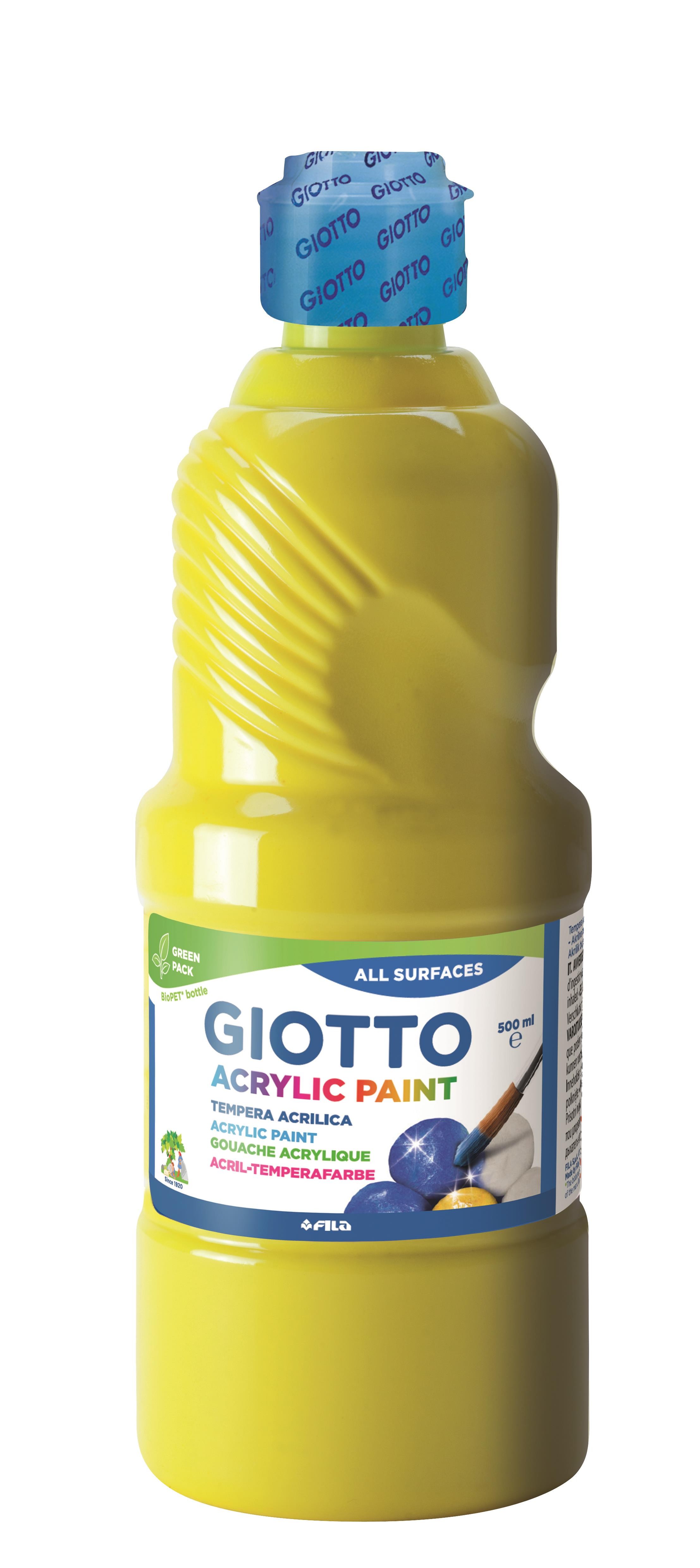 Tempera giotto 500 ml amarilla