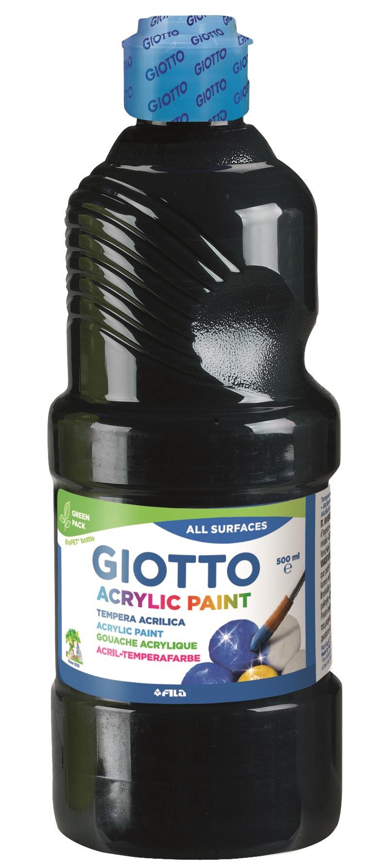 Tempera giotto 500 ml negro