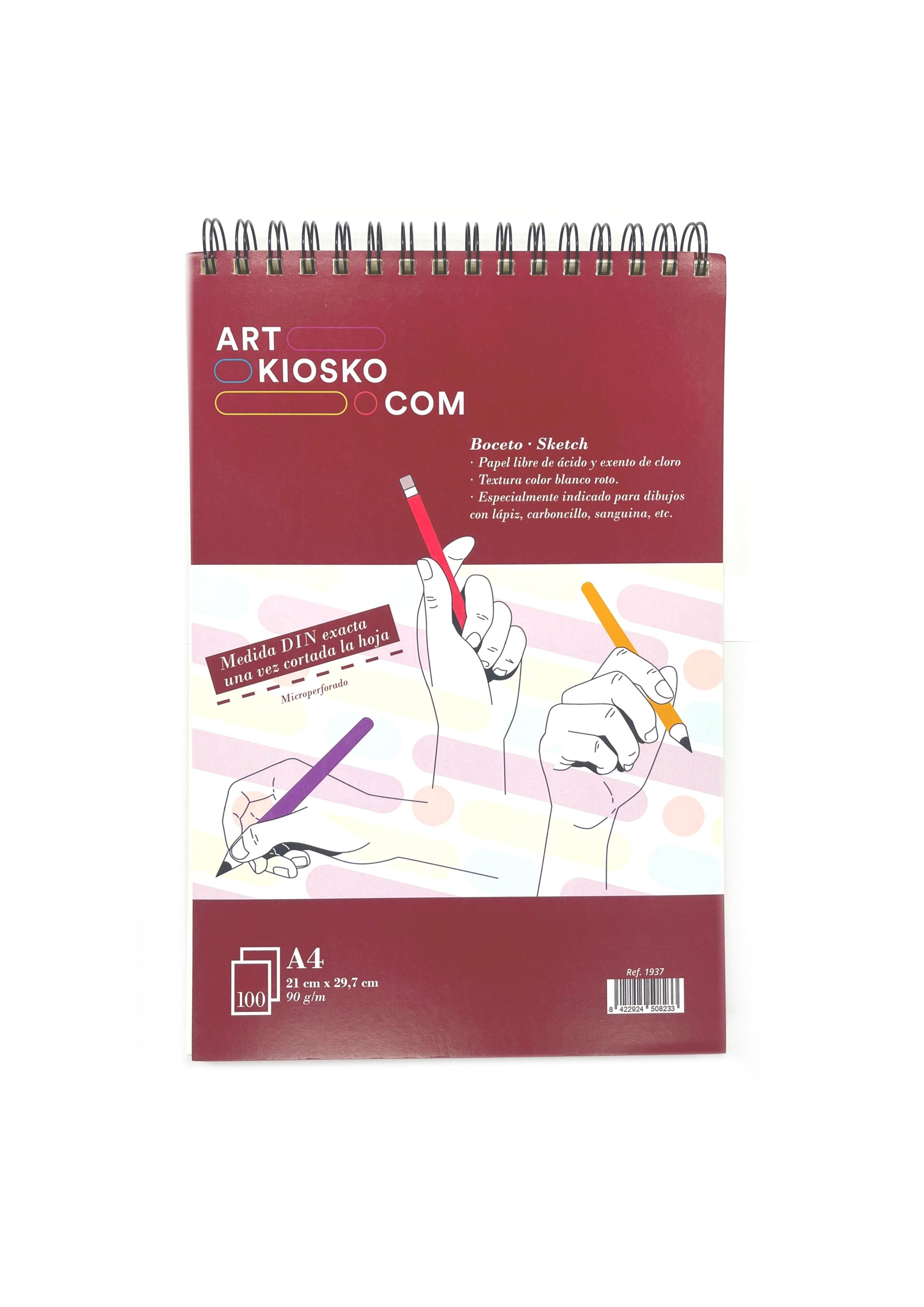 Bloc artkiosko esbozo a4 100 h 90 gr