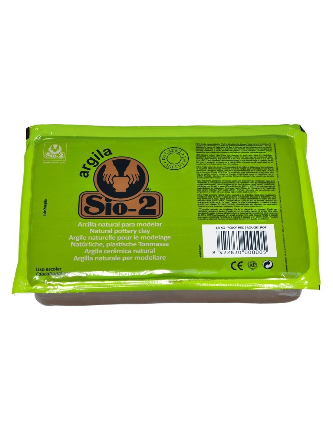 Arcilla sio-2 roja 1.5 kg