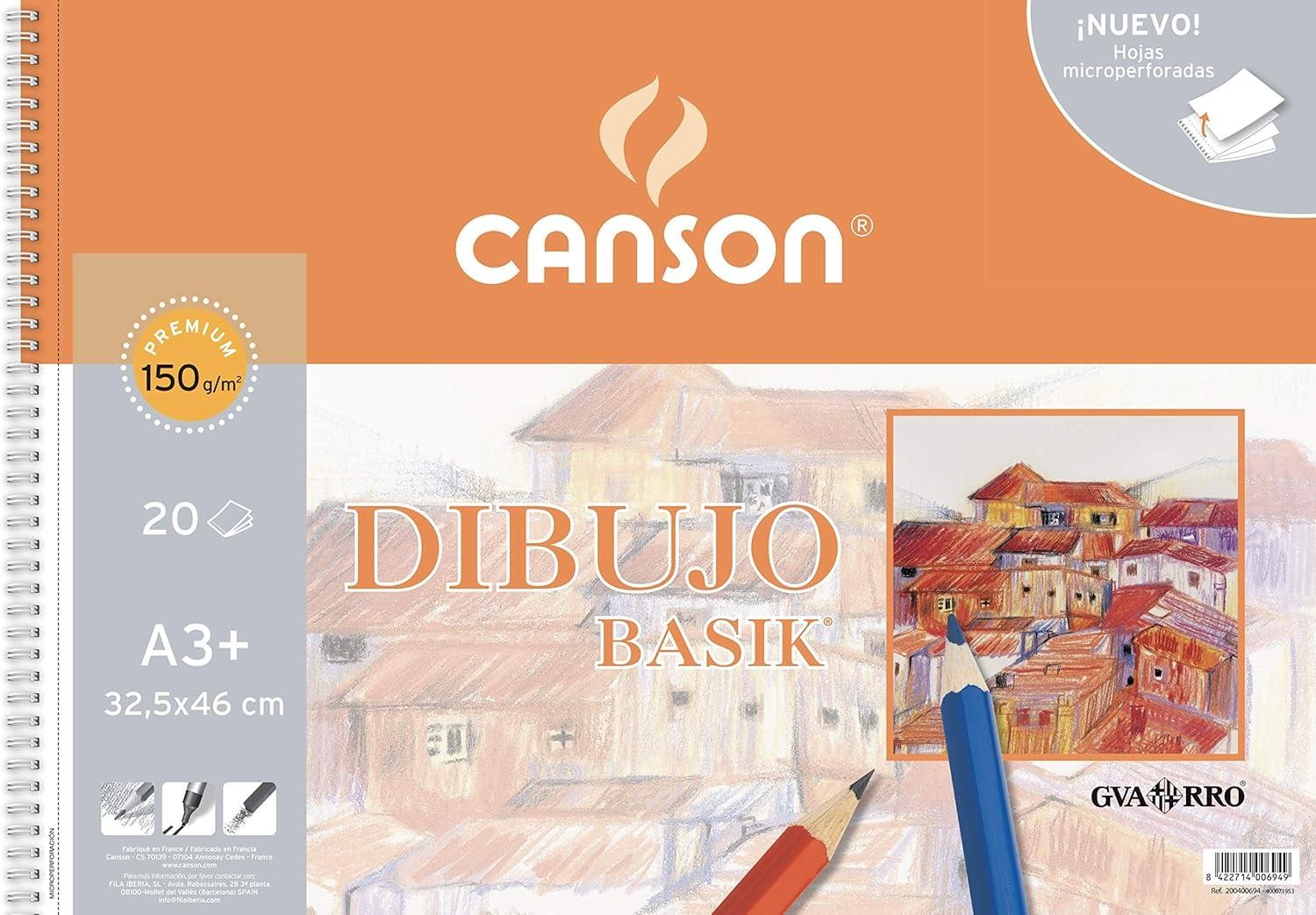 Bloc canson  basik 325x46 cm 20 h 150 gr
