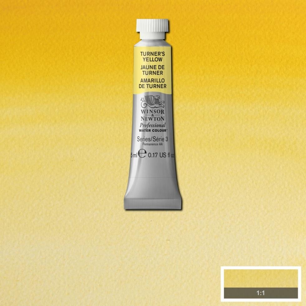 Acuarela wn  professional tubo amarillo de turner