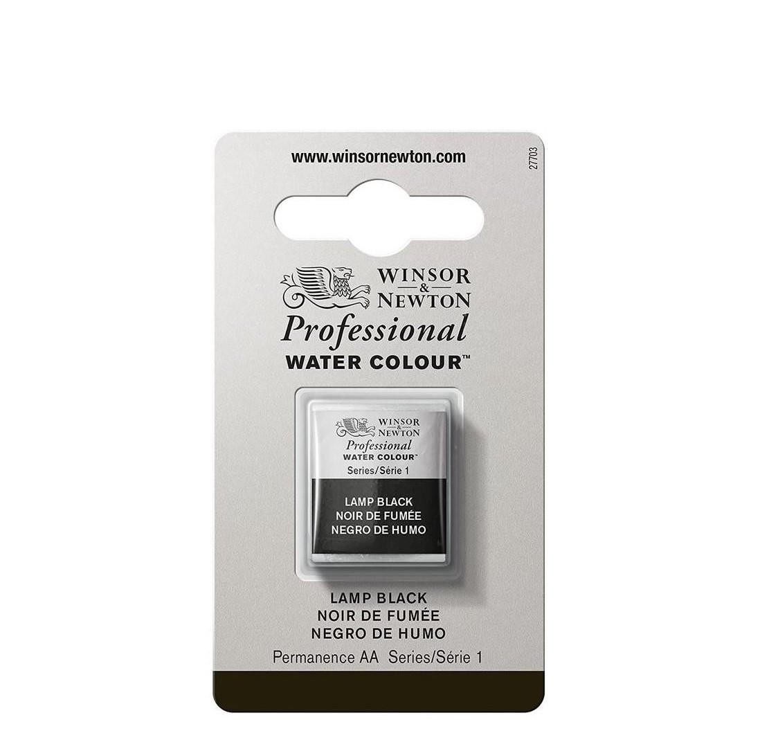 Acuarela wn professional 1-2 godet negro de humo