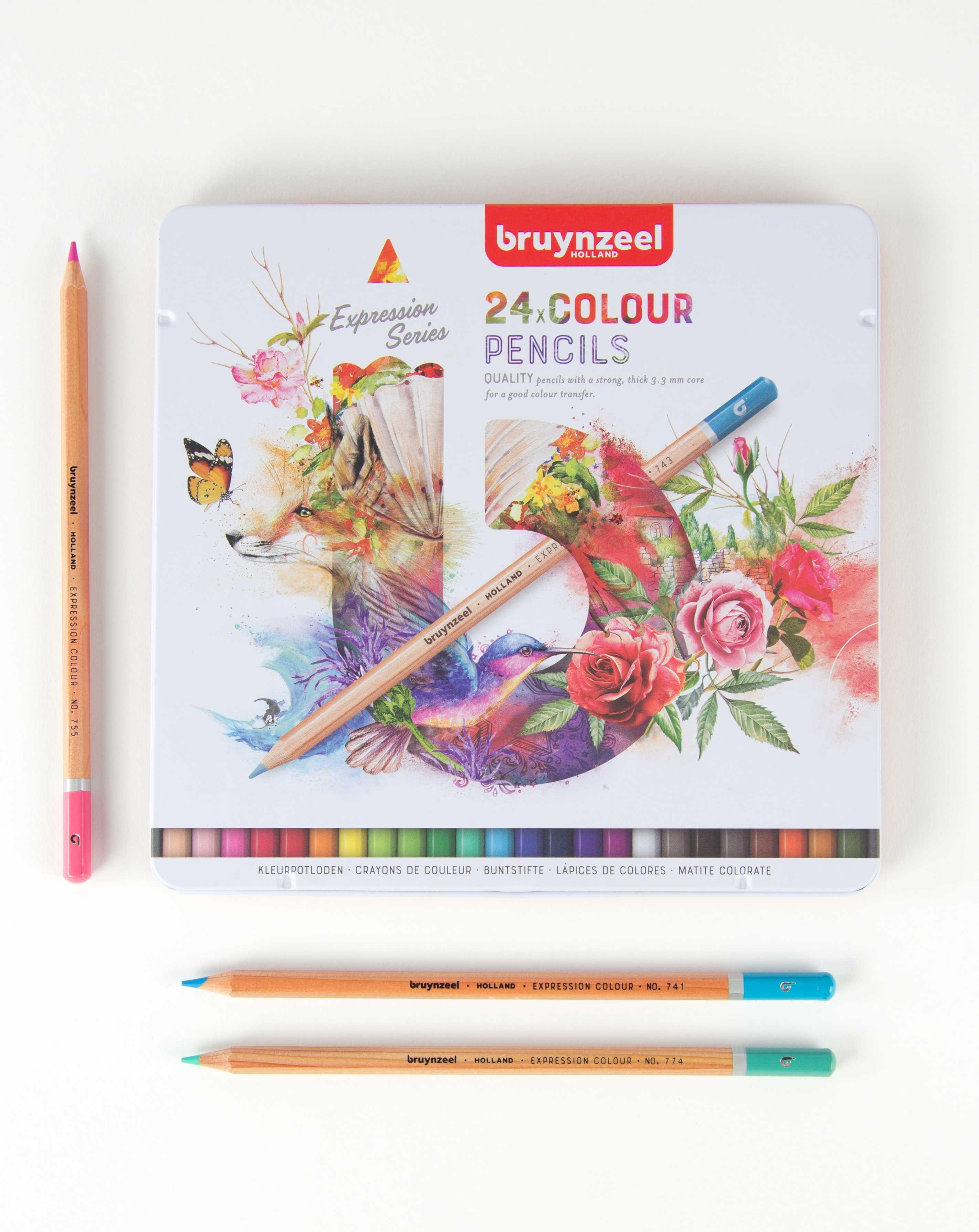 Caja lapices bruynzell colores 24 unidades
