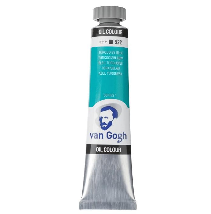Oleo van gogh azul turquesa n522