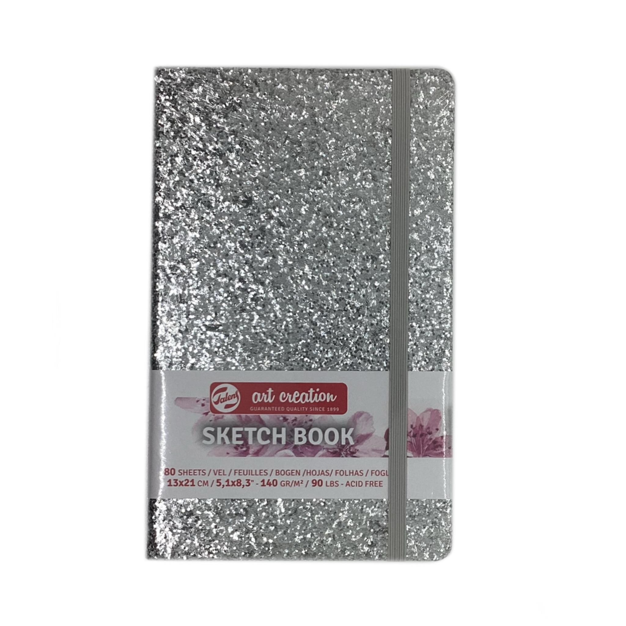 Bloc art creation  purpurina plata 80 h 140 gr.