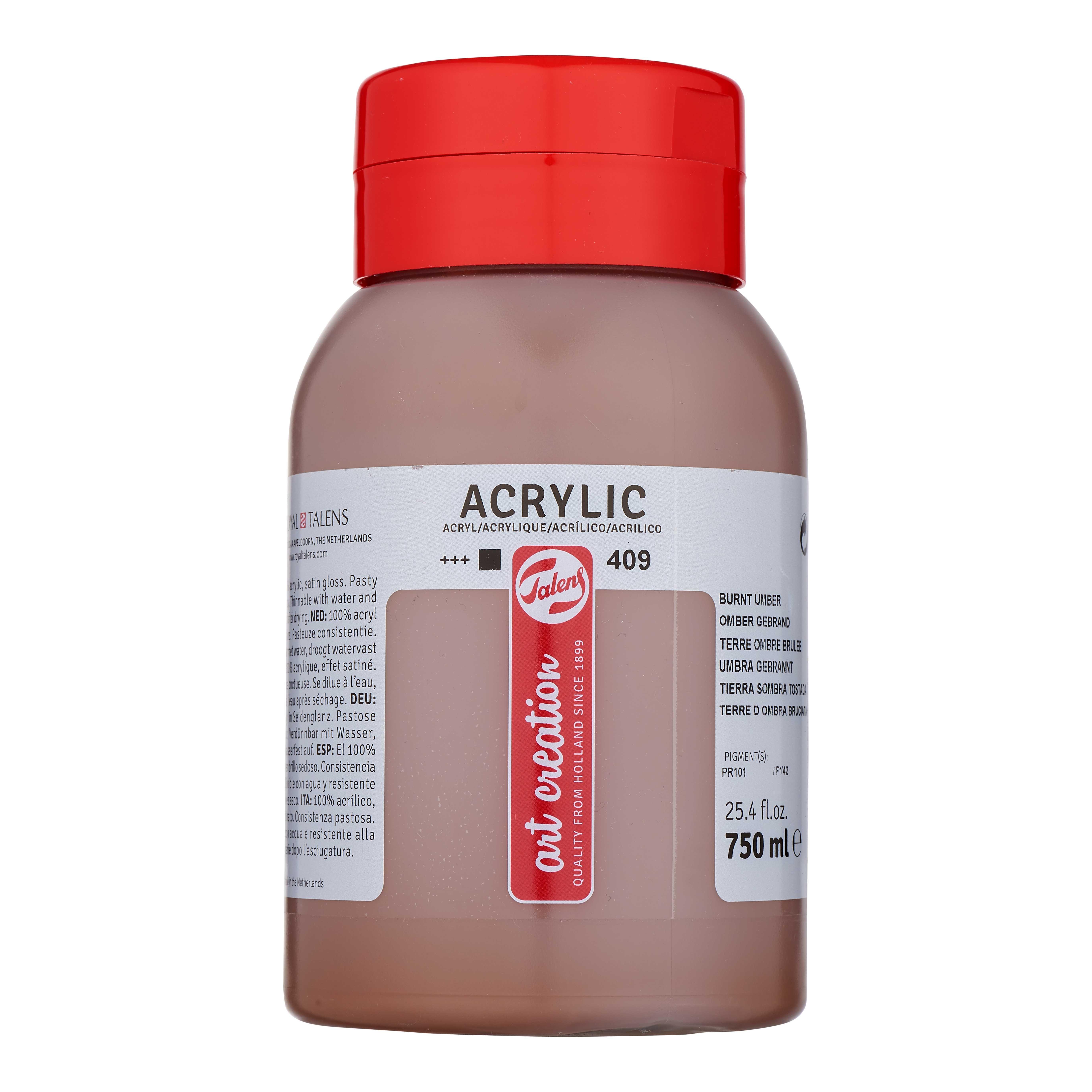 Acrilico art creation 750 ml tierra sombra tostada n409