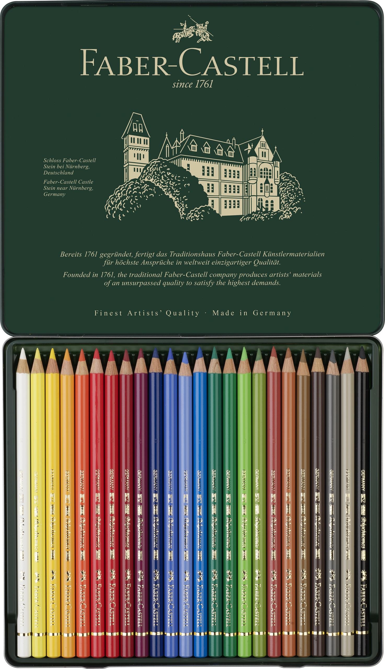 Caja lapices faber-castell polychromos 24 unidades